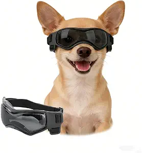 Enjoying Dog Sunglasses Small Breed Dog Goggles UV Protection, Cycling Eye Protection for Small Dogs