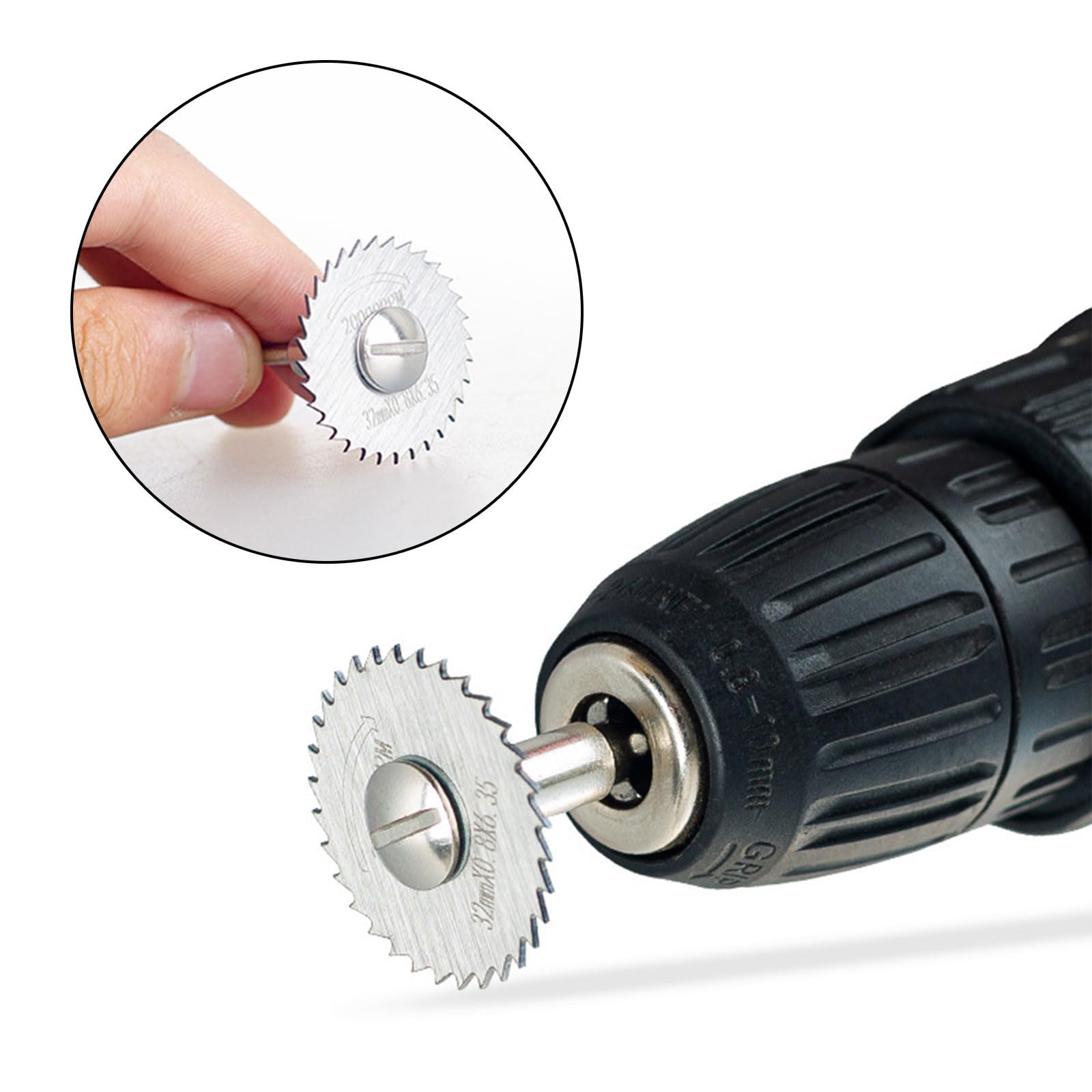 10 Piezas Discos de Sierra Circular Mini HSS Hojas de Sierra Circular para Herramientas Rotativas Accesorios para Cortar Madera Plástico Metal