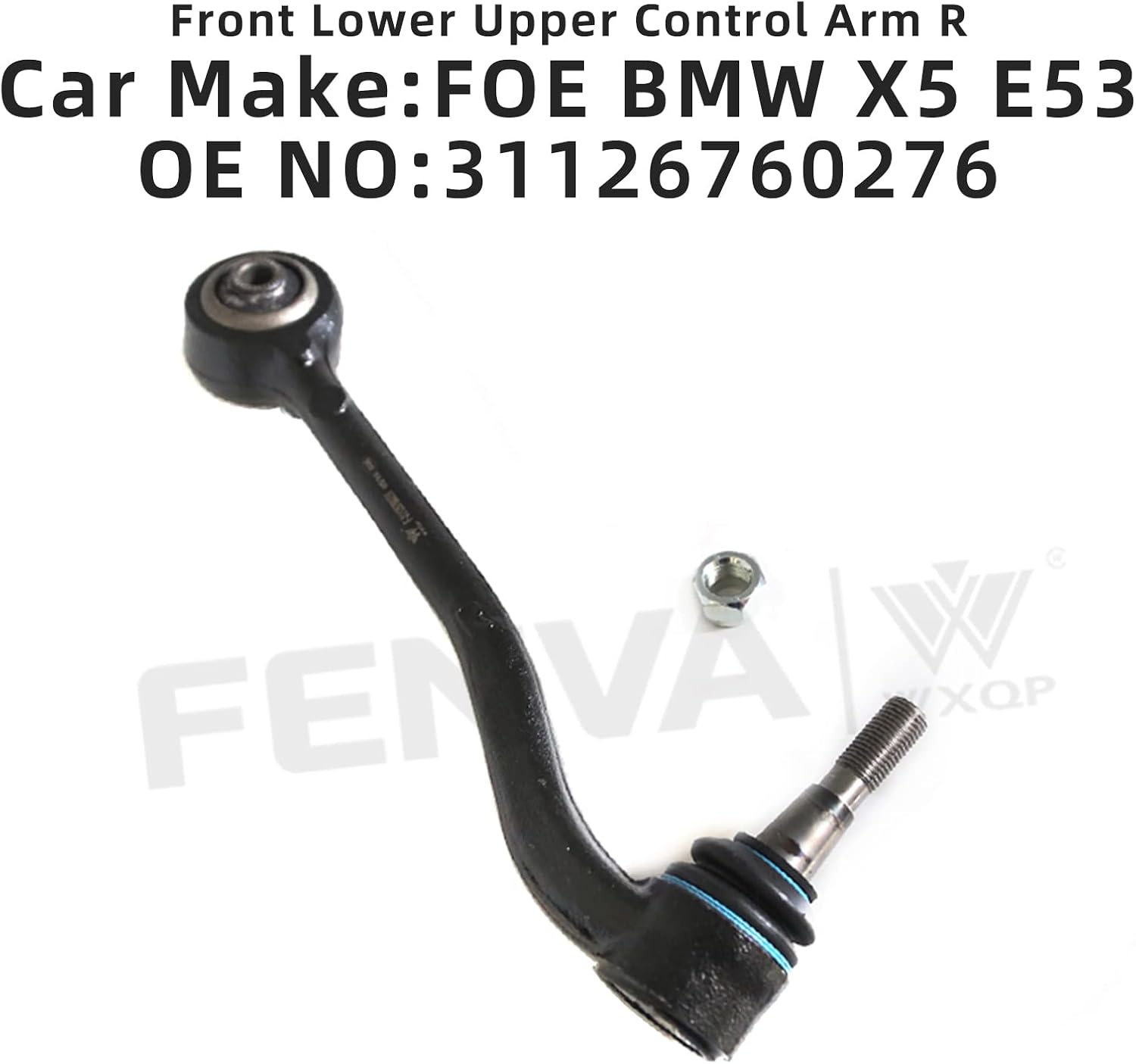 Car Front Control Arm Lower Right Black for BMWX5 31126760276 31121096316 6760276 21375
