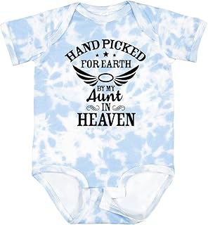 inktastic Handpicked for Earth By My Aunt in Heaven with Angel Baby Bodysuit