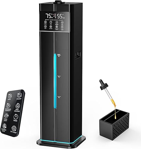 Humidificadores de niebla fría para habitaciones grandes, ultrasónicos de 2.4 galones de 9 litros, llenado superior silencioso, fácil de limpiar con