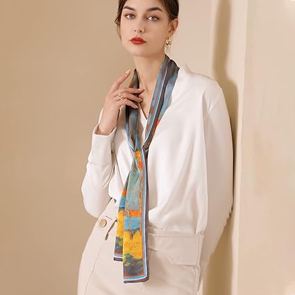 LumiSyne Zijden Sjaal Vrouwen Kleine Vierkante Sjaals Vintage Ketting Gedrukt Plain Lichtgewicht Zachte Bandanas Halsdoek Decoratie Hoofddeksels, Rode Paisley, one size