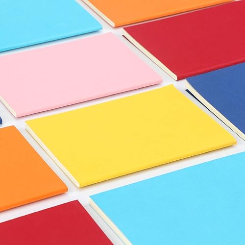 Miniatura 6 de EUSOAR Cuaderno en blanco, paquete de 24 cuadernos A6 de 3.9 x 5.5 pulgadas, 60 páginas sin forro, diario de viaje, juego de bloc de notas a granel,