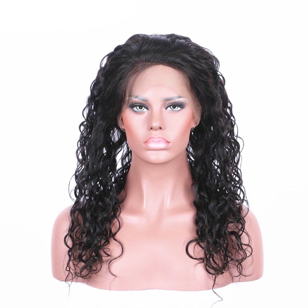 Wet And Wavy 360 Lace Band Frontal Closure 22.5x4x2'' With Bundles Brazilian Water Wave Virgin Human Hair Weaves With Pre Plucked 360 Full Lace Frontals (14+16 18 20)