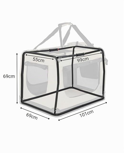Foto 5 de 6 de lionto Transportín para Perros Bolsa transportín para Perros Transportín Plegable Autobox Bolsa para Animales…