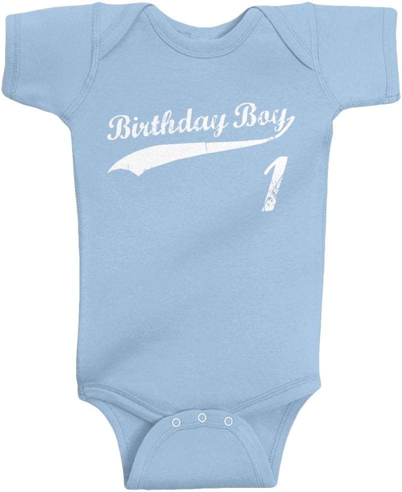 Threadrock Baby Boys' Birthday Boy 1 Year Old Infant Bodysuit