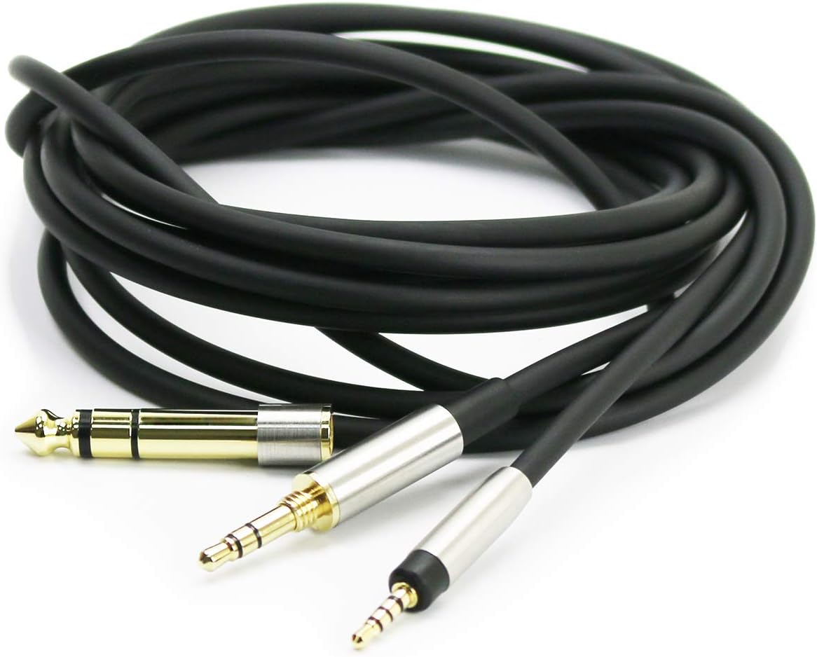 Câble Audio De Rechange 2m Pour Casque Bose 700, QC25, QC35, QC45 - Avec Adaptateur 6,35mm - Compatible QuietComfort