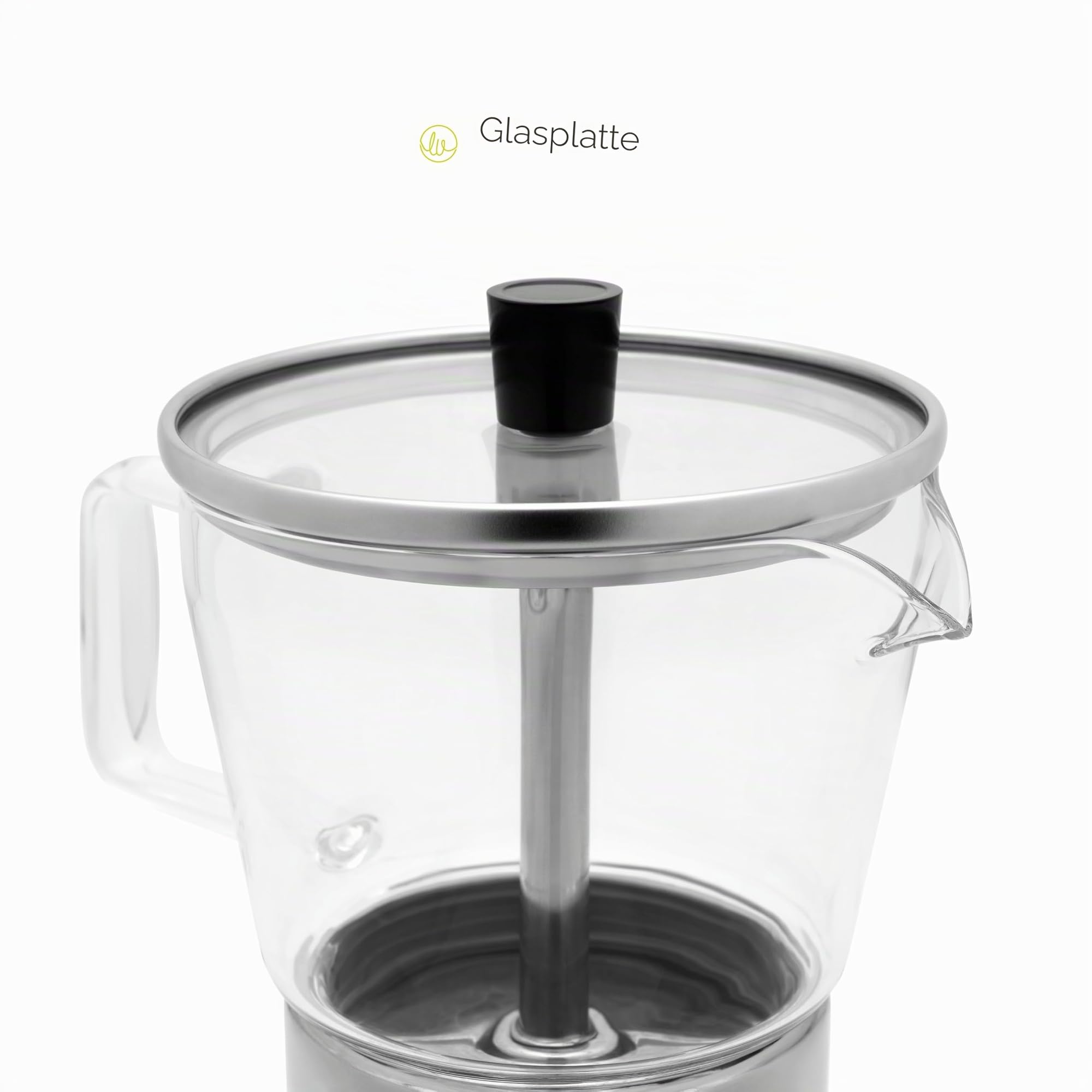 Leopold Vienna Espressokocher Induktion Edelstahl Kaffeezubereiter mit Edelstahl-Filter für 4 Tassen Espresso - für besten Kaffeegenuss