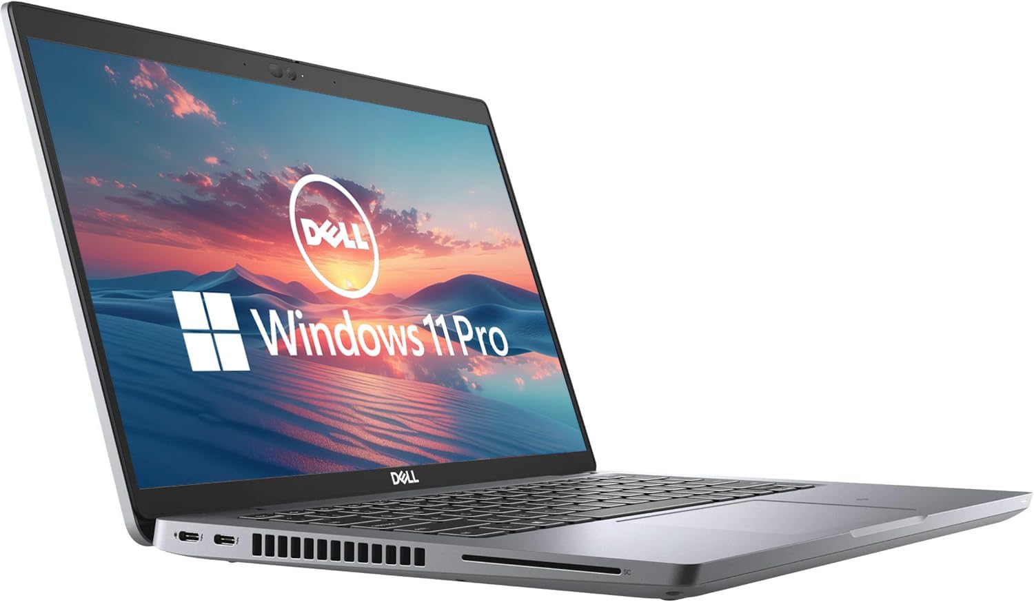 Lewa strona view of Dell Latitude 5420 laptop showing USB-C ports and ventilation