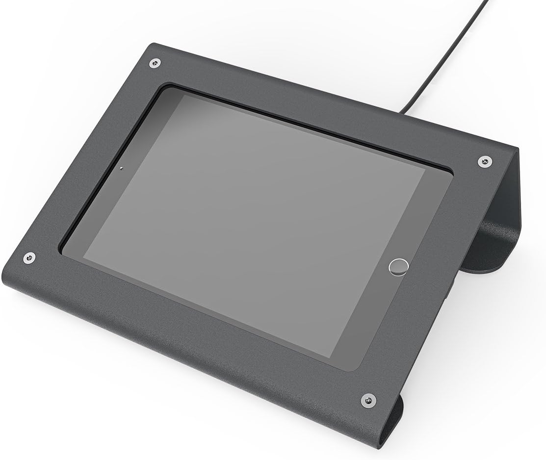 Meeting Room Console for iPad Mini Secure Stand for Video Conferencing Control (Black/Grey)