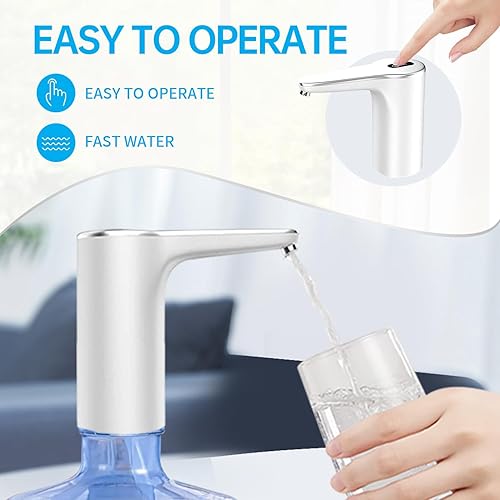 Miniatura 5 de VINMEN Bomba de botella de agua de 5 galones, dispensador de botellas de agua, bomba de agua para jarra de 5 galones, bomba de agua potable