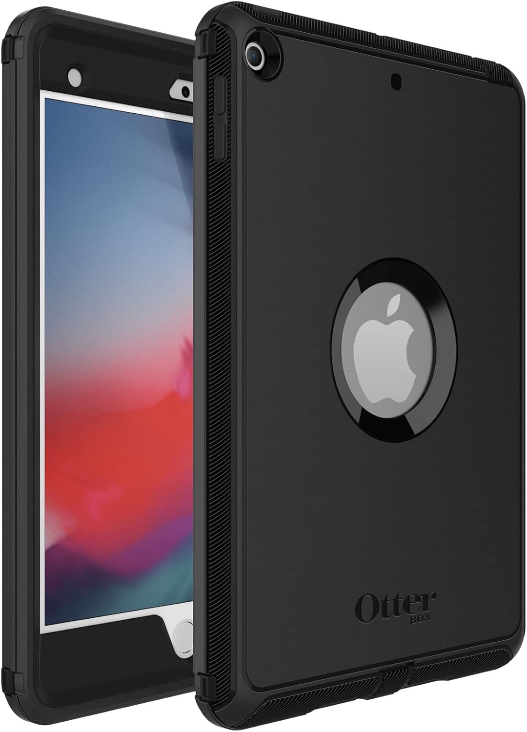 OtterBox DEFENDER SERIES iPad Mini 5th Gen Case - Non-Retail Packaging - Black, Built-in Screen Protector, Port Covers, Stand
