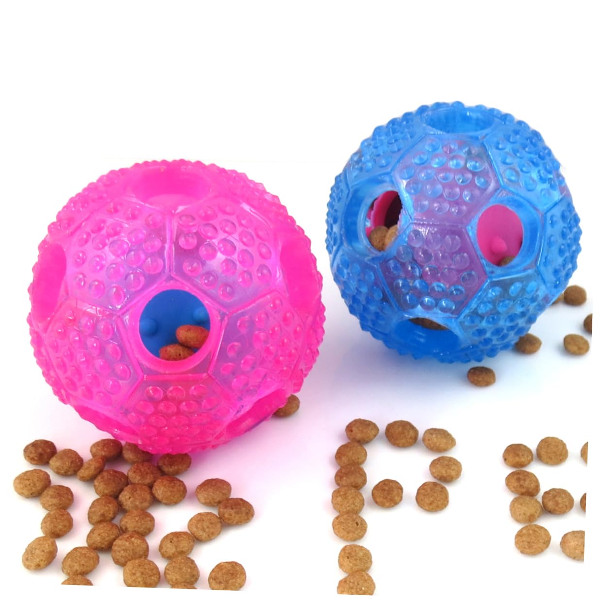 POPETPOP 2st Spielzeug Für Haustiere Leckerliball Für Hunde Leckerli-Spielzeug Für Hunde -Ball Für Abgebendes Spielzeug Ball Behandeln Spender Fußball