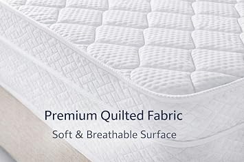 Queen Mattress 10 Inches 60X80 White Medium Firm Hybrid for Bed Queen Size Mattress Bonnell Springs Tight Euro Top High Density & Cool Comfort Foam Rolled in a Box