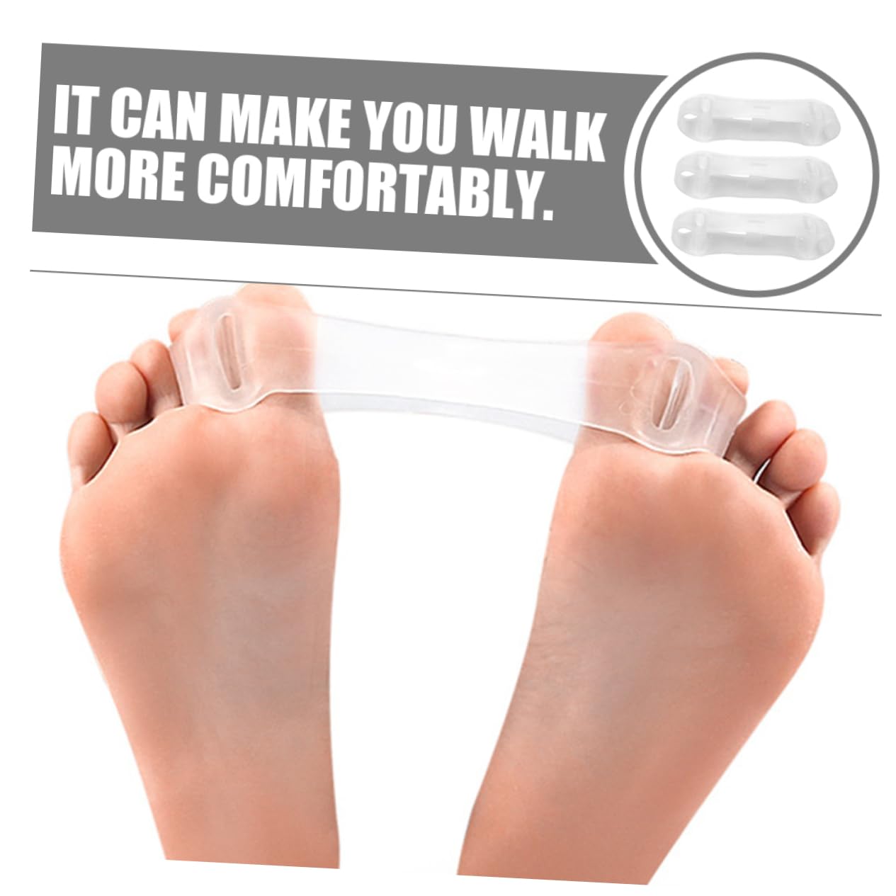 3pcs Toe Separators for Overlapping Toes Professional Bunion Tool Foot Alignment Comfortable and Lightweight Design for Men and Women