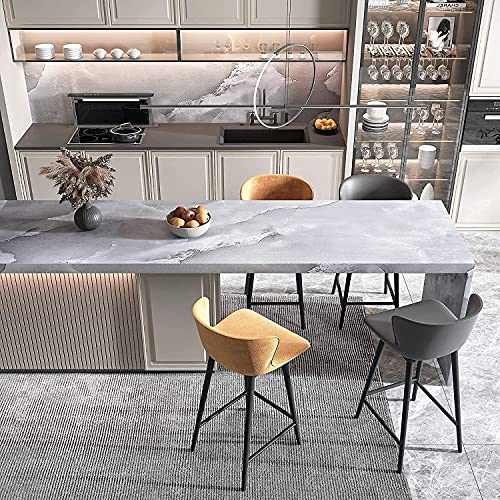 Viopvery Contact Paper,15.7"X393"Grey Marble Wallpaper, Peel And Stick Wall Paper, Waterproof, Easily Removable.self-Adhesive Film Wall Covering For Kitchen Countertop And Cabinet Shelf Liner #TOP5