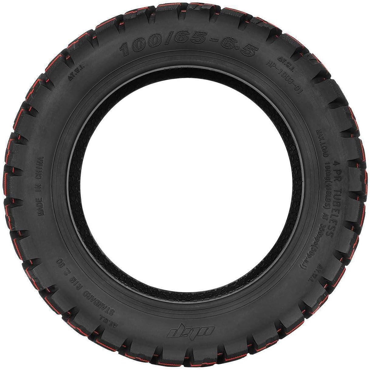 11 Inch 100/65-6.5 with Jelly Glue Tubeless Off-Road Tires for Dualtron Thunder Speedual Plus Zero 11X VSETT 11+ Electric Scooter Self-Healing Tyre Replacement Parts