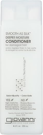 Giovanni Organic Smooth as Silk Conditioner, 250ml