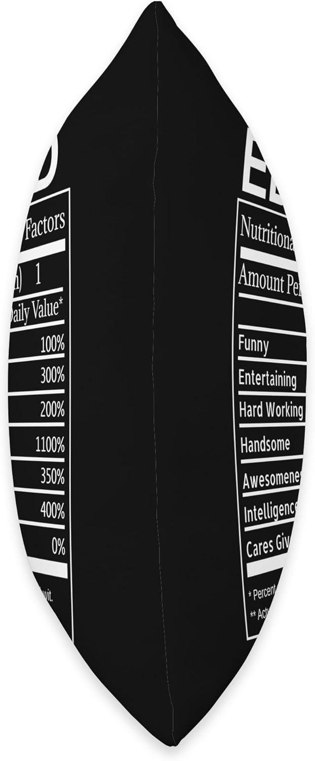 Edward Nutrition Facts Funny Sarcastic Personalized Name Throw Pillow