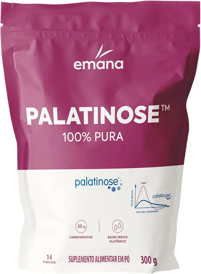Emana Suplemento Alimentar em pó Palatinose 100% Pura 14 Porções - 300g