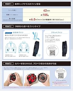 Amazon.co.jp: 空調風神服 24V仕様リチウムイオンバッテリーセット