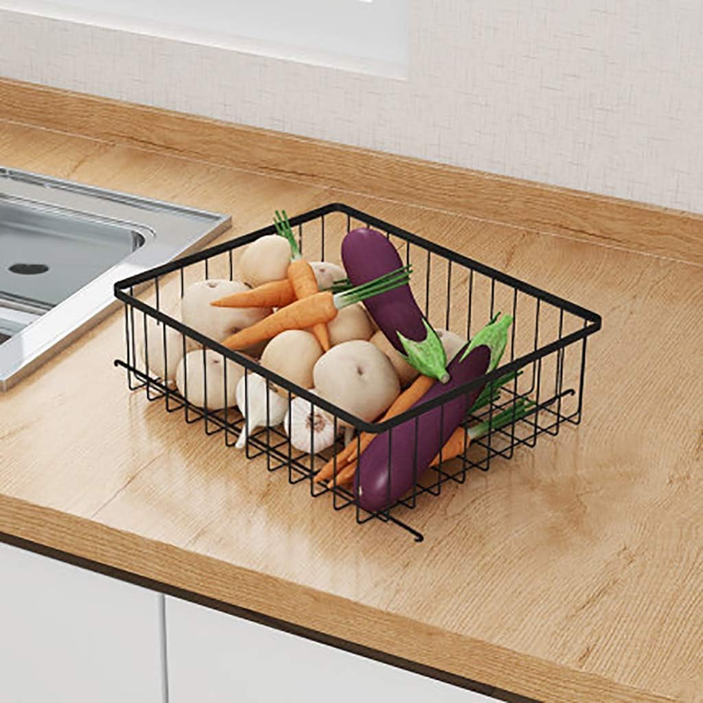 Kitchen Floor- Mounted 5- Story Household Vegetable and Fruit Basket Storage Rack al Mobile Trolley(Black 110. 5 35 42CM)