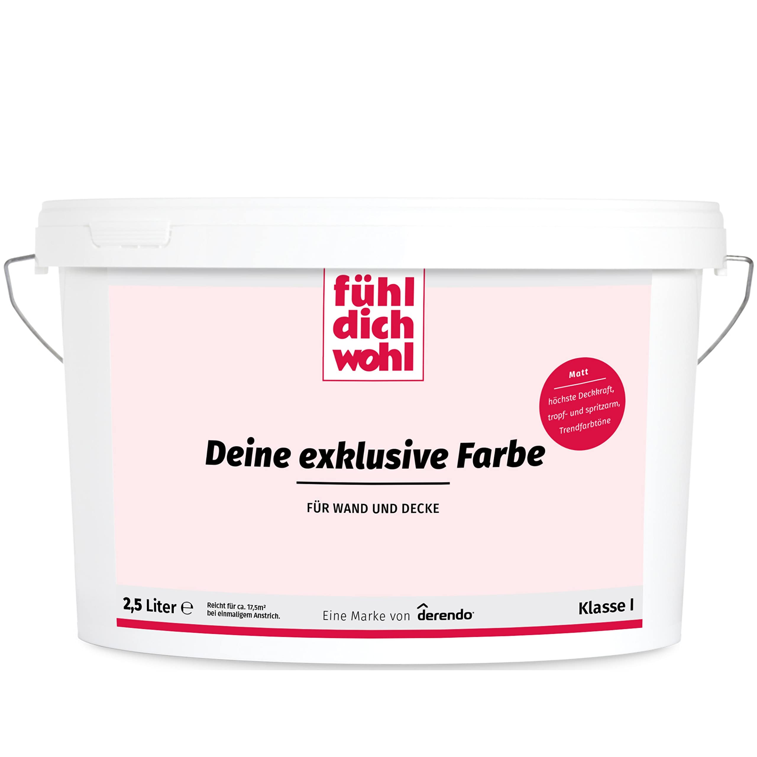 Fühl Dich Wohl Wandfarbe Rosa Japanrosa hohe Deckkraft matt hochdeckend 5l