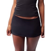 Felcia Women's Y2K Mini Skirts Solid Color Low Waist Pencil Skirts Summer Stretchy Bodycon Skirts Trendy Streetwear