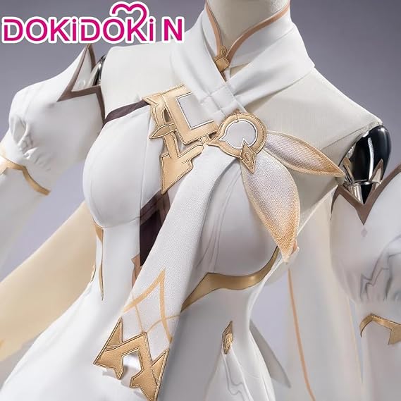 KIRA KIRA Traveler Lumine Cosplay Costume Doki-N Genshin Traveler Cosplay Halloween Costume As Heaven and Earth Are Made Anew