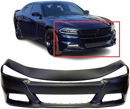 Miniatura 2 de FitParts Compatible con cubierta de parachoques delantero 2015 2016 2017 2018 2019 2020 Dodge Charger SE RT SXT Sedan 15 16 17 18 19 20. Nuevo,