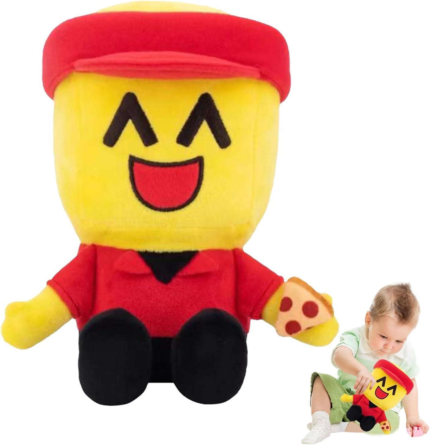 Forsaken Two-Time Plush Doll, 7.5 Inch Soft Stuffed Character Figure, Black and White Game Plush for Fans, Collectible Desk Decor, Gaming Room Display & Gifts