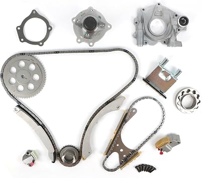 Timing Chain Kit Water Oil Pump Fit for Chevy Colorado 2007-2012 2.9L 3.7L for GMC Canyon 07-12 2.9L 3.7L, for i-290 i-370 07-08 for H3T 3.7L Car Time Chain Tool Set 12571725 24100362