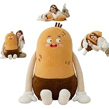 2026 Hugging Pillow for Adults, Heated Patting Plush Sleep Aid, Calming Soothing Stuffed Pillow with Tapping Motion, Sensory Emotional Support CompanionPotato,Base,Medium