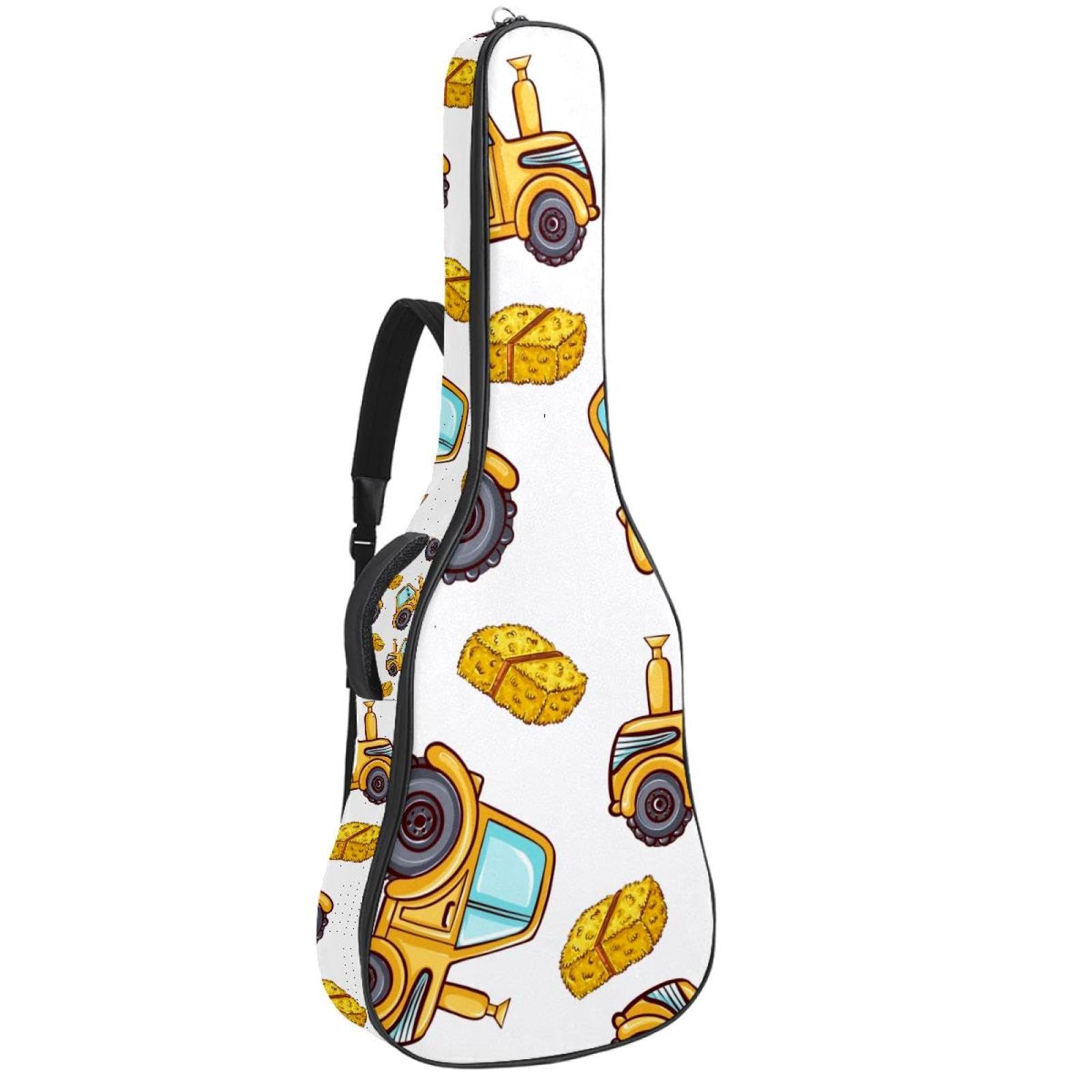 Torba na gitarę akustyczną wodoodporny plecak na gitarę grubo miękko wyściełany samochód klasyczna obudowa na gitarę, wielobarwny, 42.9x16.9x4.7 in, Organizer do torby