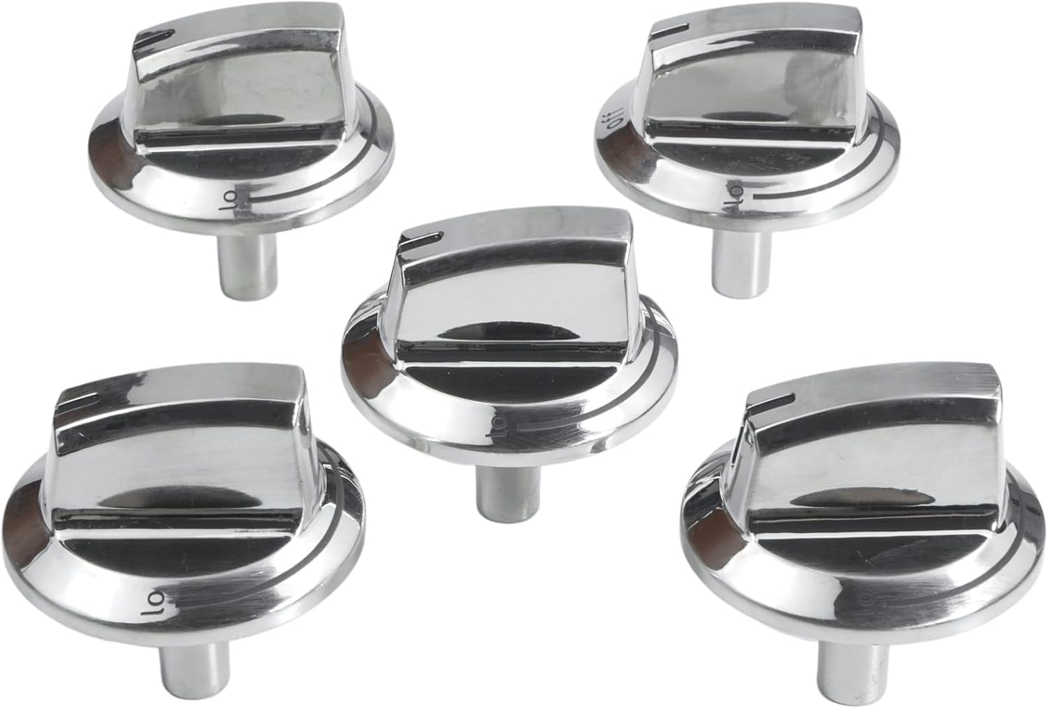 Upgraded 5304525746 5304504839 A03546301/02/03 Gas Cooktop Knobs Replacement for Frigidaire Stove Laser Engraving Sign Knob Fit for Frigidaire Cooktop FFGC3026SS FFGC3626SS 5 Pack