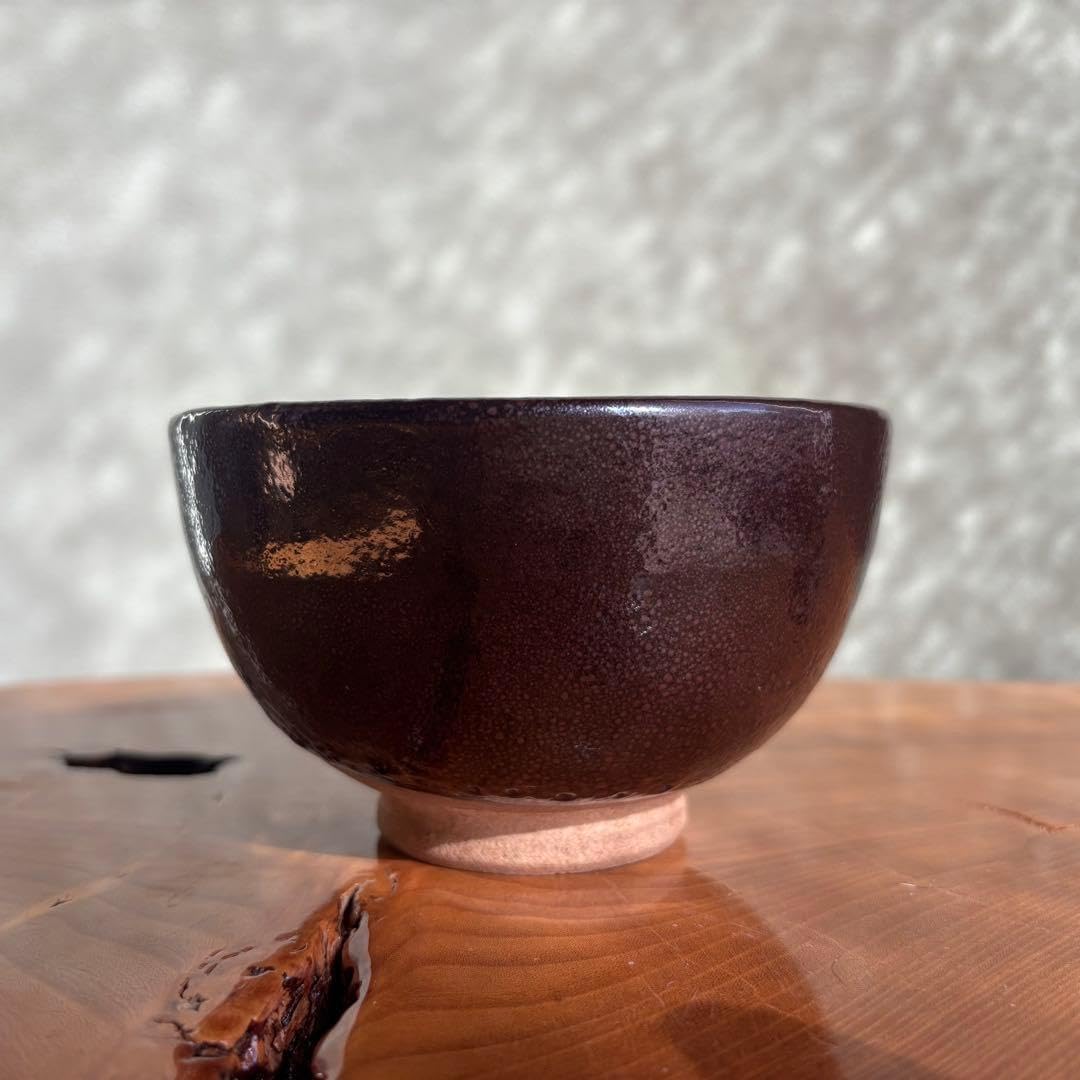 抹茶碗 油滴天目茶碗 円平作 茶道具 共箱77Dc