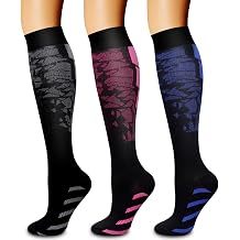 3 Pack Medical Compression Sock-Compression Sock For Women and Men Circulation -Best for Running,Nursing,Athletic Sports