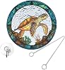 BESTonZON Acrylic Hanging Sculpture Turtle Pendant Artistic Vivid Realistic Window Decoration for Garden and Living Room Housewarming