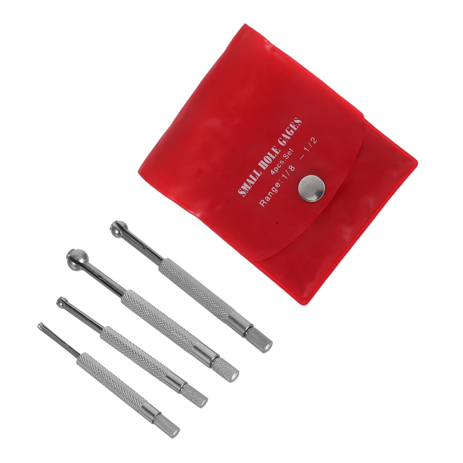 IMIKEYA 4pcs Precision Bore Gauge Set Telescopic Internal Diameter Measuring Tool Flat Head High Accuracy