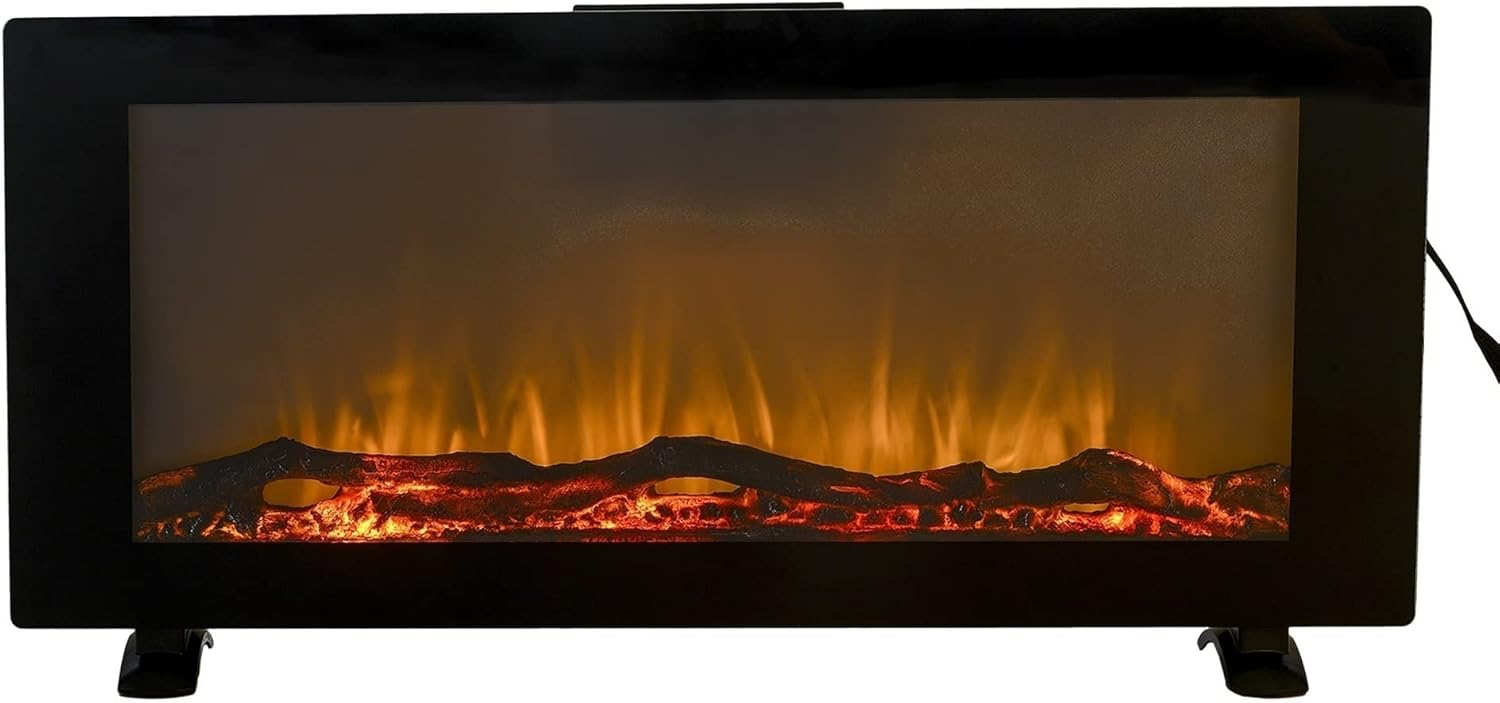 Electric Fireplace for Indoor Electric Fireplace Firebox Insert Burner Room Heater LED Optical Fire Artificial Emulational Flame Decoration Warm Air Blower Electrics Fireplaces Electric Fireplaces