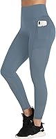 Vista 13 de RAYPOSE Leggings de entrenamiento para mujer con bolsillos, talla grande, para gimnasio, cintura alta, pantalones de yoga capri con corte de malla
