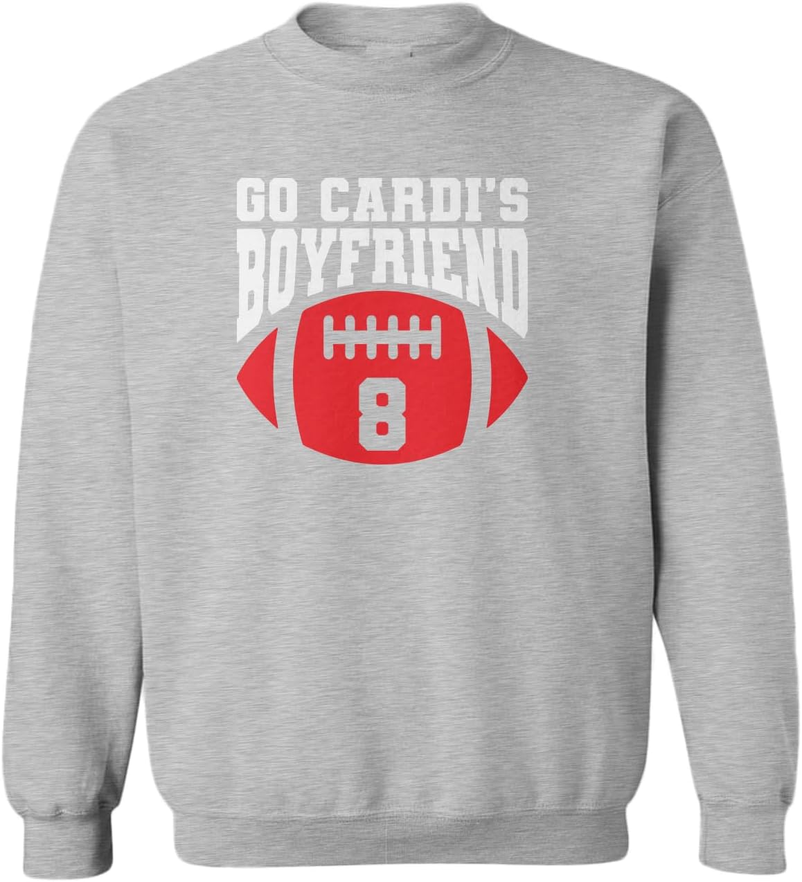 Tcombo Go Cardi's Boyfriend - Funny Football Toddler Fleece Crewneck Sweater