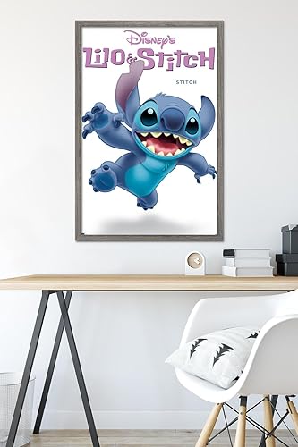 Miniatura 6 de Trends International Disney Lilo and Stitch - Póster de pared de la serie Stitch Feature Series, 22.37 x 34.00 pulgadas, versión enmarcada de madera