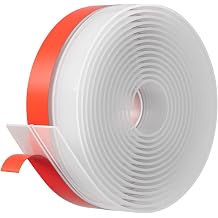 Best Door Weather Stripping Extra Thick 2mm Door Draft Stopper Silicone Seal Strip, Draft Seal Tape for Doors Windows and Shower Glass Gap 2 InchW x 20 FTL