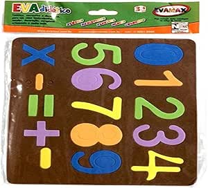 Brinquedo Pedagógico em EVA, Evamax, Números e Sinais