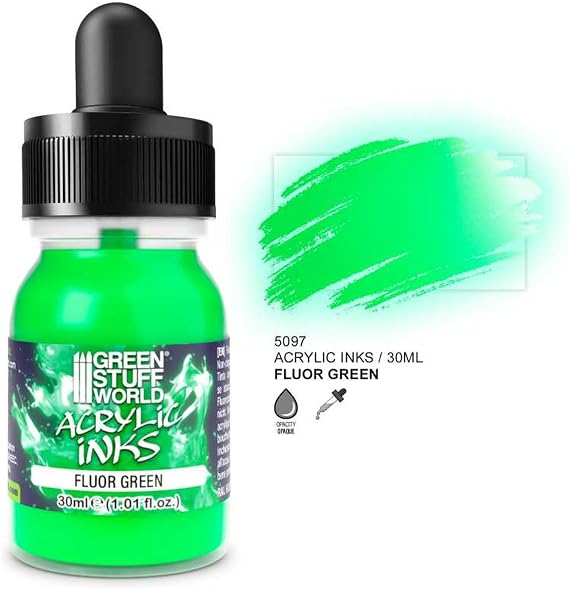 Fluor Acrylic Ink - Green