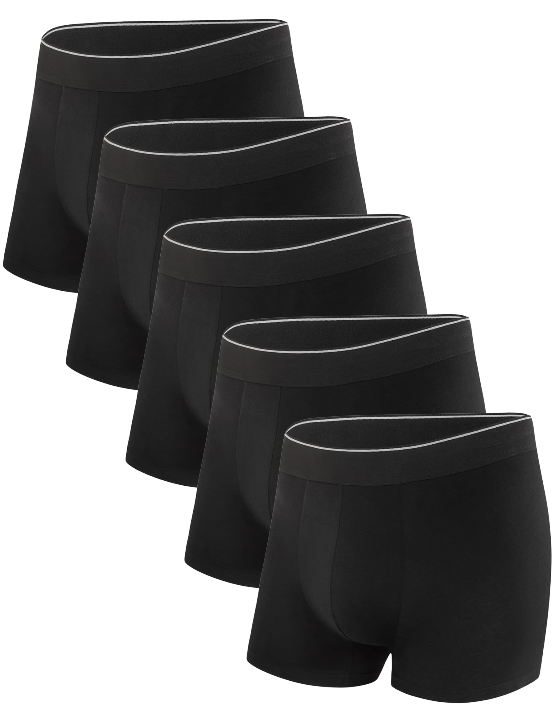 Marvmys Boxershorts Herren Baumwolle Unterhose Enganliegende Retroshorts ohne kratzende Etiketten Bequeme Passform