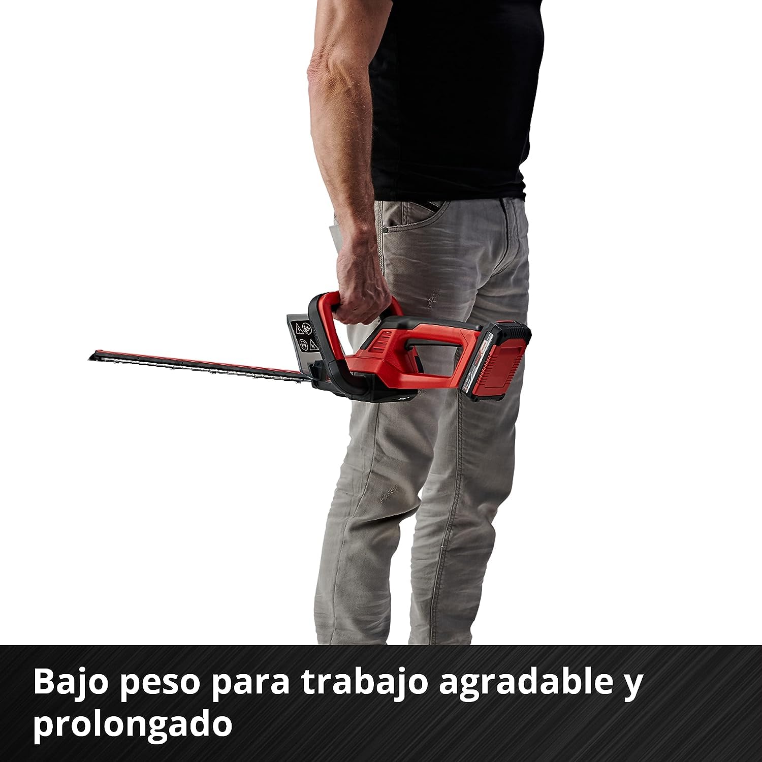 Einhell Cortasetos con batería GC-CH 18/40 Li Solo Power X-Change (18 V, 40 cm de Longitud de Corte, 13 mm Distancia Entre Dientes, Mango ergonómico, sín batería)
