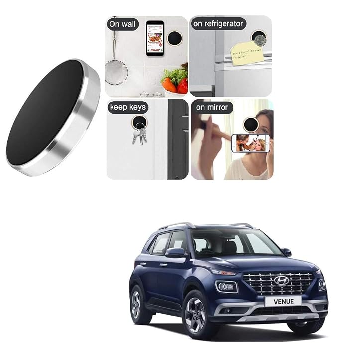 KOZDIKO Mini Magnetic Car Dashboard Mount Mobile Phone Holder with Metal Body Universal for All Cars