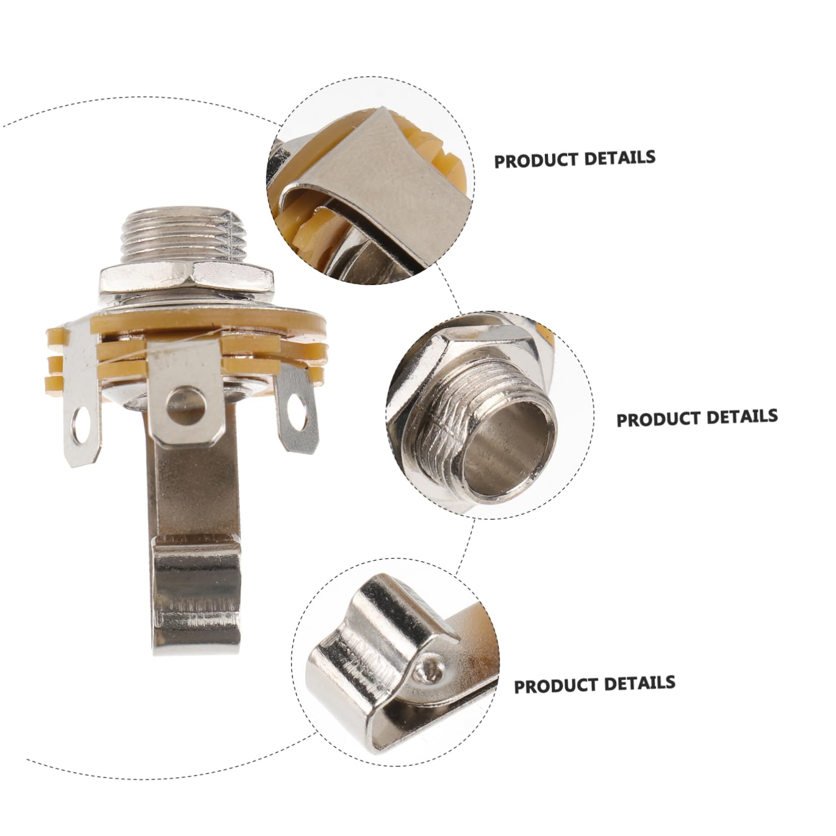 VANZACK 10Pcs Microphone Socket for Stringed Instruments Durable Mic Holder for Guitars Easy Install Uninstall Enhance Sound Quality Spacious Venues